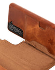 Luxury Brown Leather Samsung Galaxy S21 Detachable Wallet Case with Card Holder - Venito - 2