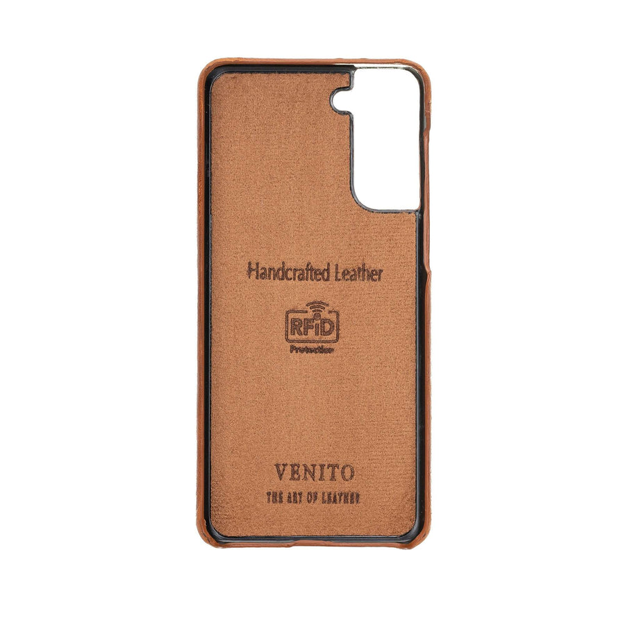 Luxury Brown Leather Samsung Galaxy S21 Plus Detachable Wallet Case with Card Holder - Venito - 5