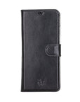 Luxury Black Leather Samsung Galaxy S21 Ultra Detachable Wallet Case with Card Holder - Venito - 6