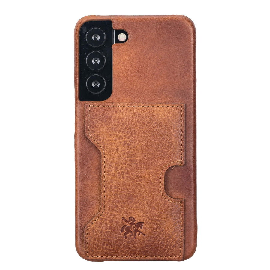 Luxury Brown Leather Samsung Galaxy S22 Detachable Wallet Case with Card Holder - Venito - 6