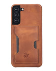 Luxury Brown Leather Samsung Galaxy S22 Plus Detachable Wallet Case with Card Holder - Venito - 6