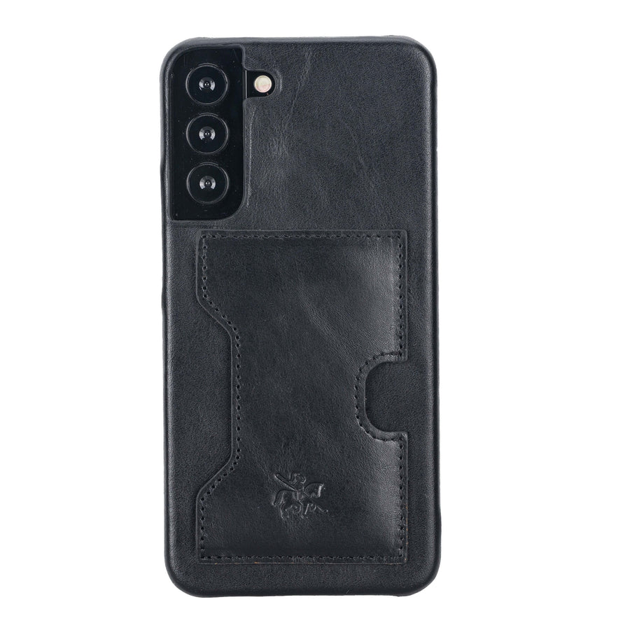 Luxury Black Leather Samsung Galaxy S22 Plus Detachable Wallet Case with Card Holder - Venito - 6
