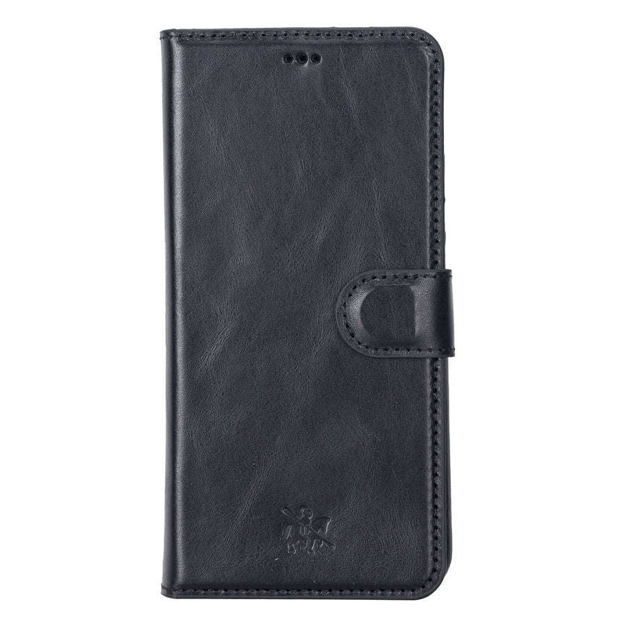 Luxury Black Leather Samsung Galaxy S22 Plus Detachable Wallet Case with Card Holder - Venito - 8