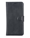 LLuxury Black Leather Samsung Galaxy S22 Detachable Wallet Case with Card Holder - Venito - 8