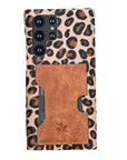 Luxury Leopard Leather Samsung Galaxy S22 Utra Wallet Case with Card Holder - Venito - 5