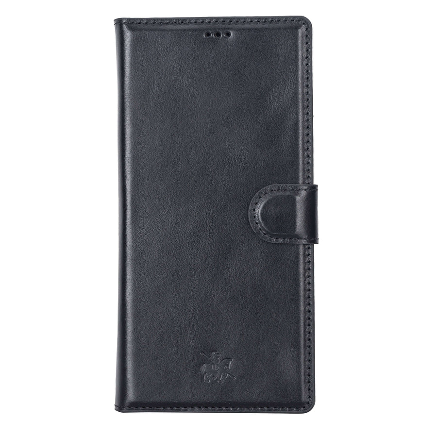 Luxury Black Leather Samsung Galaxy S22 Utra Wallet Case with Card Holder - Venito - 8
