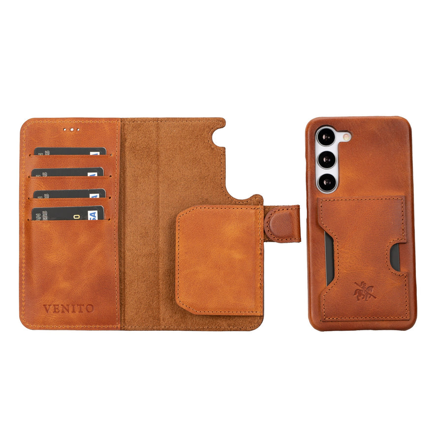 Funda tipo billetera de cuero con bloqueo RFID Florence para Samsung Galaxy S23