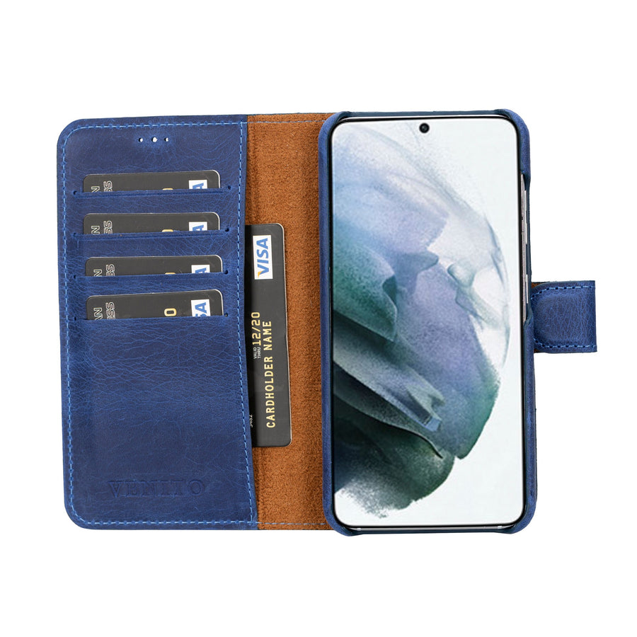 Funda tipo billetera de cuero con bloqueo RFID Florence para Samsung Galaxy S23