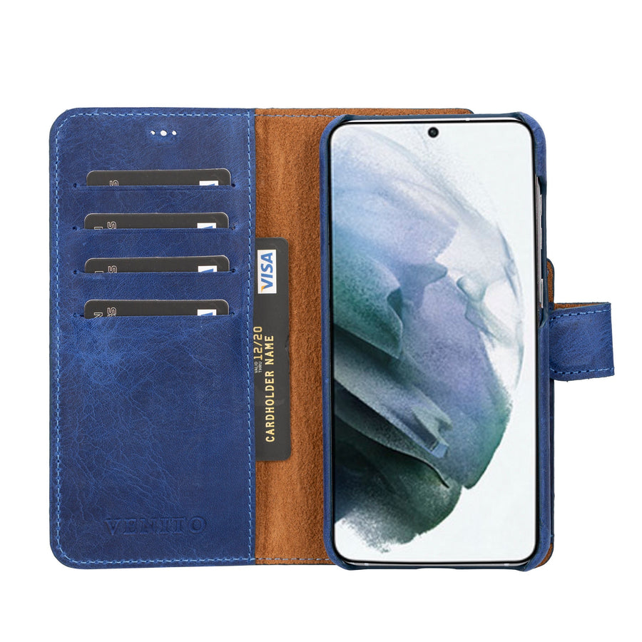 Funda tipo billetera de cuero con bloqueo RFID Florence para Samsung Galaxy S23 Plus