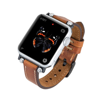 Correa delgada de cuero Foggia para Apple Watch