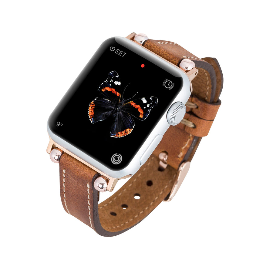 Correa delgada de cuero Foggia para Apple Watch