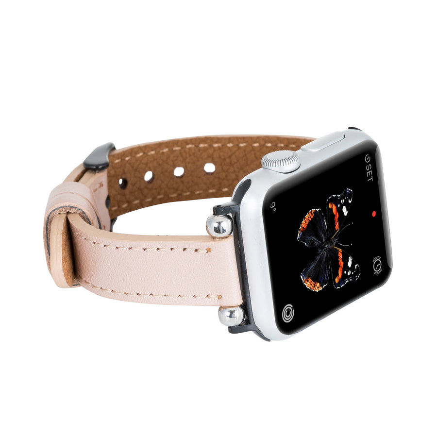 Correa delgada de cuero Foggia para Apple Watch