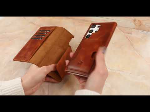 Florence RFID Blocking Leather Wallet Case for Samsung Galaxy S22 Ultra