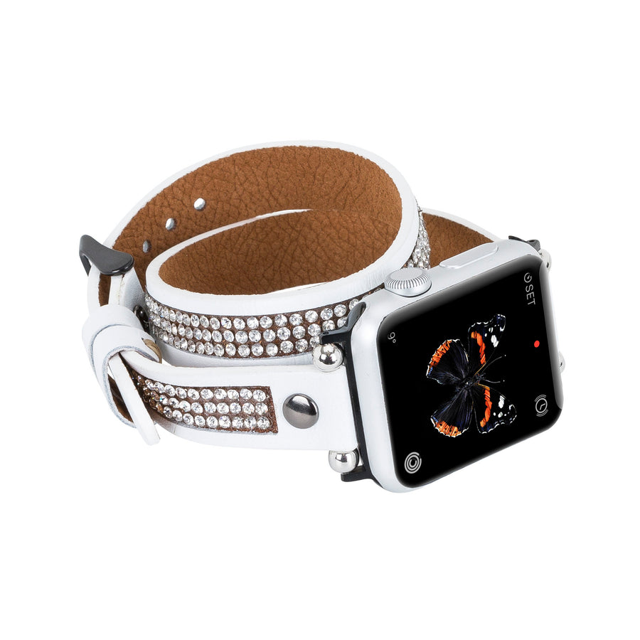 Correa de cuero Livorno con doble envoltura para Apple Watch