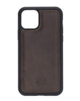 Luxury Dark Brown Leather iPhone 11 Snap-On Case - Venito – 1
