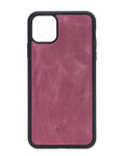 Luxury Rose Pink Leather iPhone 11 Snap-On Case - Venito – 1
