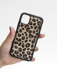 Luxury Leopard Leather iPhone 11 Snap-On Case - Venito – 2