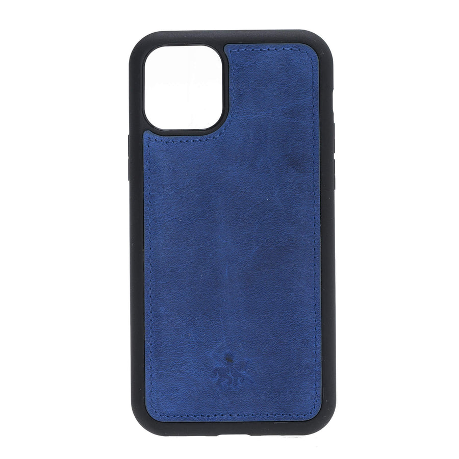 Luxury Blue Leather iPhone 11 Pro Snap-On Case - Venito – 1