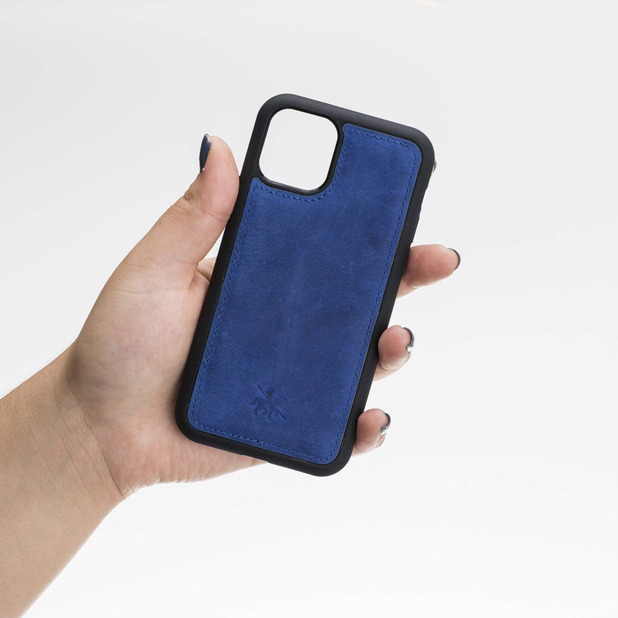 Luxury Blue Leather iPhone 11 Pro Snap-On Case - Venito – 2
