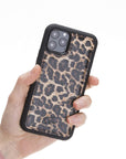 Luxury Leopard Print Leather iPhone 11 Pro Snap-On Case - Venito – 2