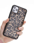 Luxury Leopard Print Leather iPhone 11 Pro Max Snap-On Case - Venito – 2