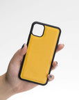 Luxury Yellow Leather iPhone 11 Pro Max Snap-On Case - Venito – 2