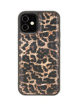  Luxury Leopard Print Leather iPhone 12 Mini Snap-On Case with MagSafe - Venito – 1