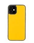  Luxury Yellow Leather iPhone 12 Mini Snap-On Case with MagSafe - Venito – 1