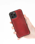 Luxury Red Leather iPhone 12 Pro Snap-On Case with MagSafe - Venito – 2