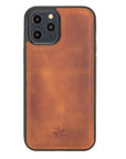 Luxury Brown Leather iPhone 12 Pro Max Snap-On Case with MagSafe - Venito – 1