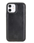 Luxury Black Leather iPhone 12 Snap-On Case with MagSafe - Venito – 1