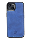  Luxury Blue Leather iPhone 13 Snap-On Case with MagSafe - Venito – 1
