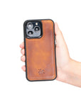 Lucca Snap On Leather Case for iPhone 14 Pro