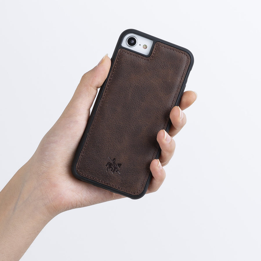 Luxury Dark Brown Leather iPhone 6S Snap-On Case - Venito – 2