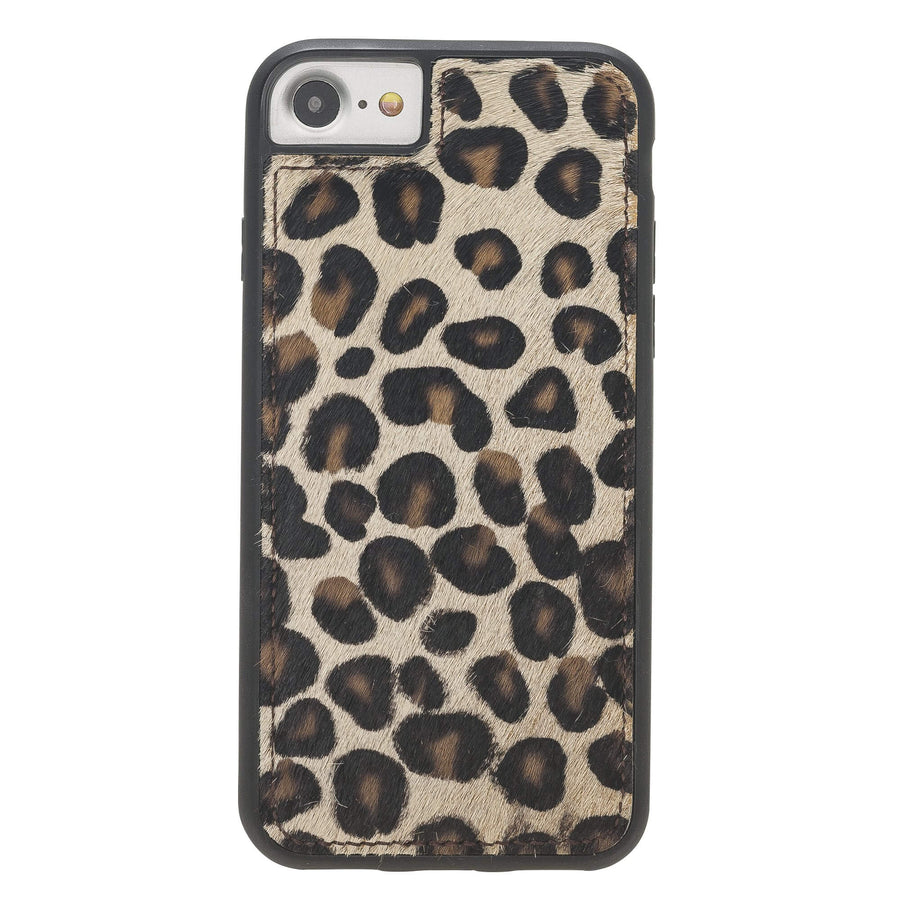 Luxury Leopard Leather iPhone SE 2020 Snap-On Case - Venito – 1