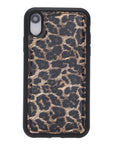 Luxury Leopard Print Leather iPhone XR Snap-On Case - Venito – 1