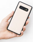 Funda de cuero Lucca Snap On para Samsung Galaxy S10 Plus