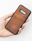 Funda de cuero Lucca Snap On para Samsung Galaxy S10e