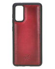 Luxury Red Leather Samsung Galaxy S20 Snap-On Case - Venito – 1