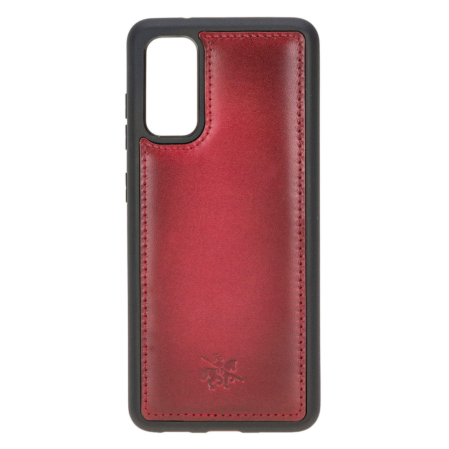 Luxury Red Leather Samsung Galaxy S20 Snap-On Case - Venito – 1