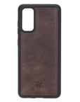 Luxury Dark Brown Leather Samsung Galaxy S20 Snap-On Case - Venito – 1