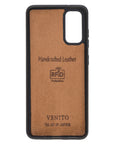 Luxury Dark Brown Leather Samsung Galaxy S20 Snap-On Case - Venito – 3