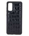 Luxury Black Crocodile Leather Samsung Galaxy S20 Snap-On Case - Venito – 1