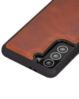 Luxury Brown Leather Samsung Galaxy S21 Snap-On Case - Venito – 3