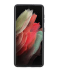 Luxury Dark Brown Leather Samsung Galaxy S21 Snap-On Case - Venito – 5