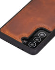Luxury Brown Leather Samsung Galaxy S21 Plus Snap-On Case - Venito – 3