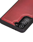 Luxury Red Leather Samsung Galaxy S21 Plus Snap-On Case - Venito – 3