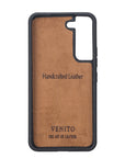 Luxury Dark Brown Leather Samsung Galaxy S22 Snap-On Case - Venito – 3