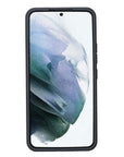Luxury Dark Brown Leather Samsung Galaxy S22 Snap-On Case - Venito – 4