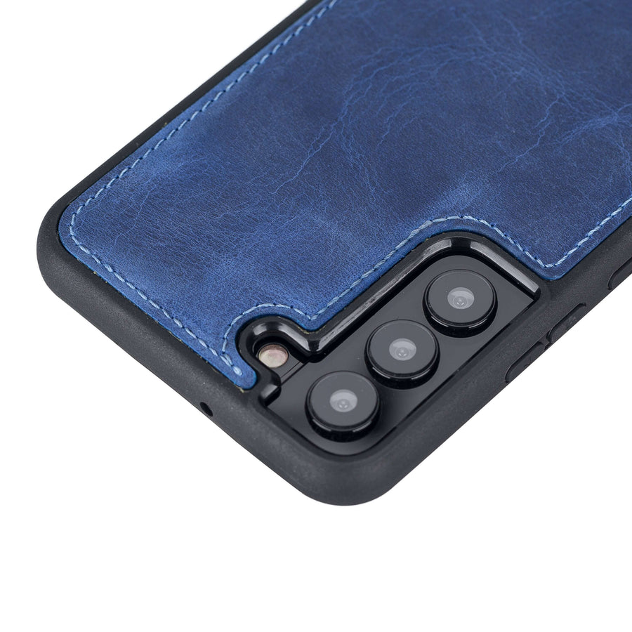 Luxury Blue Leather Samsung Galaxy S22 Plus Snap-On Case - Venito – 2